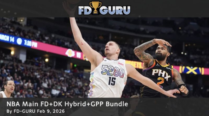 Image for the Tweet beginning: NBA for the main slate