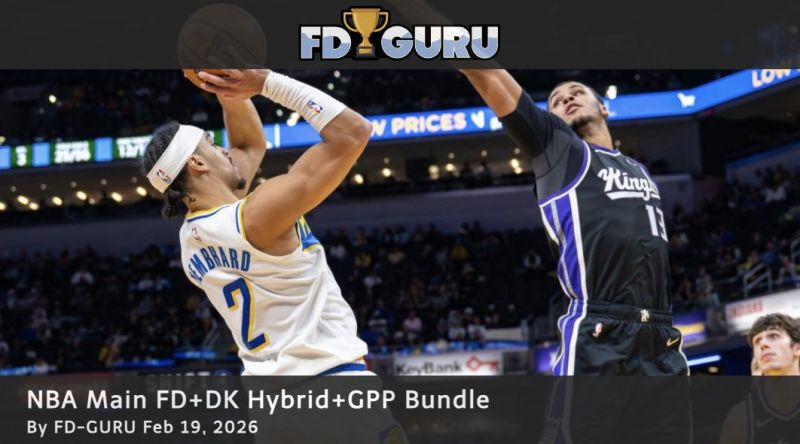 Image for the Tweet beginning: NBA for the main slate