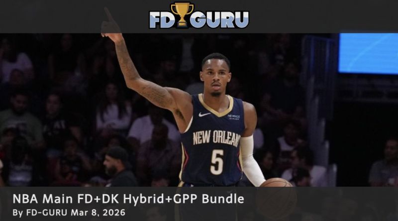 Image for the Tweet beginning: NBA for the main slate