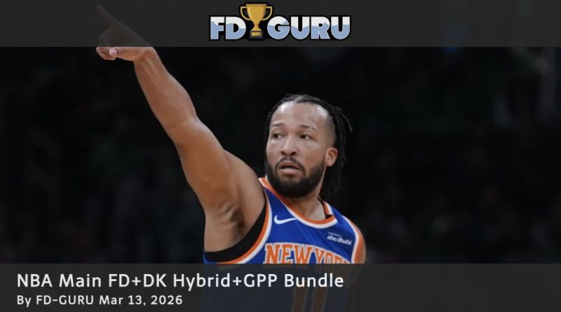 Image for the Tweet beginning: NBA for the main slate